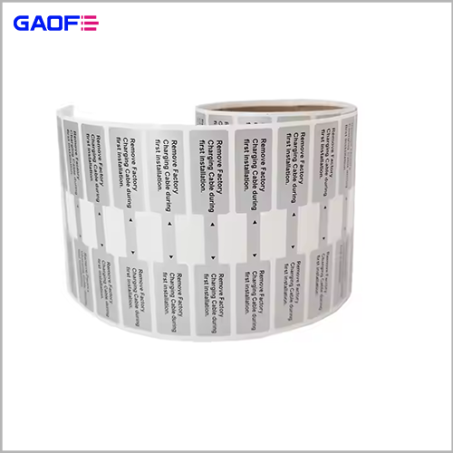 Cable labels fold